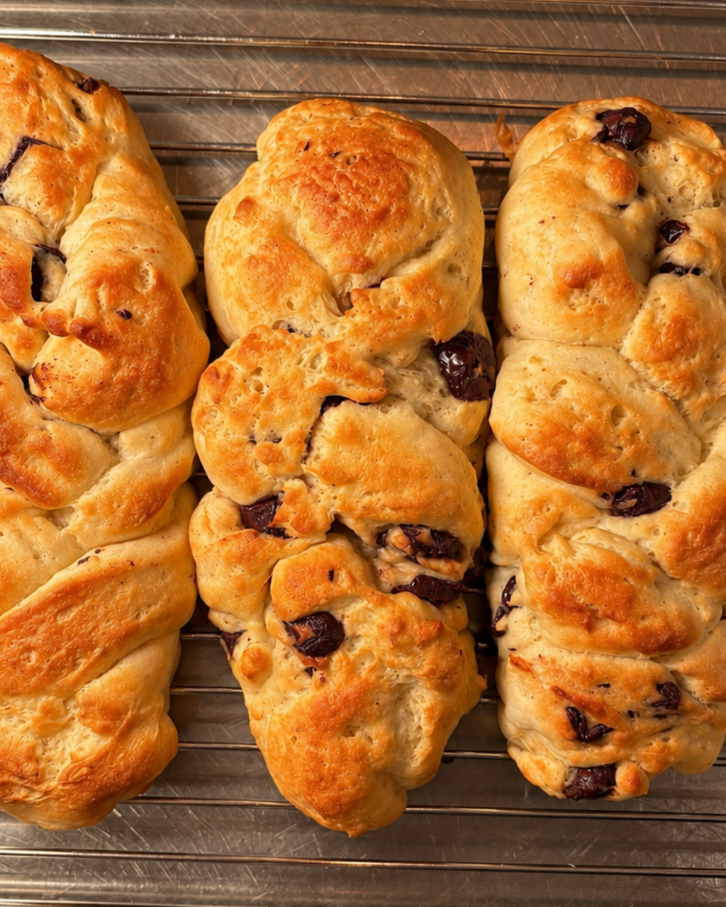 Brioche trenzado de chocolate sin gluten y sin lácteos